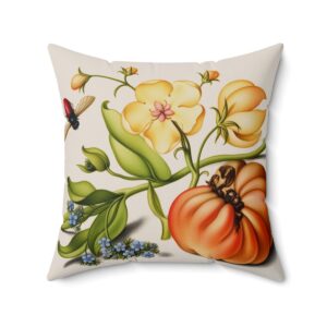Georg Bocskay Forget-Me-Not & Tomato. Square Pillow A4-13