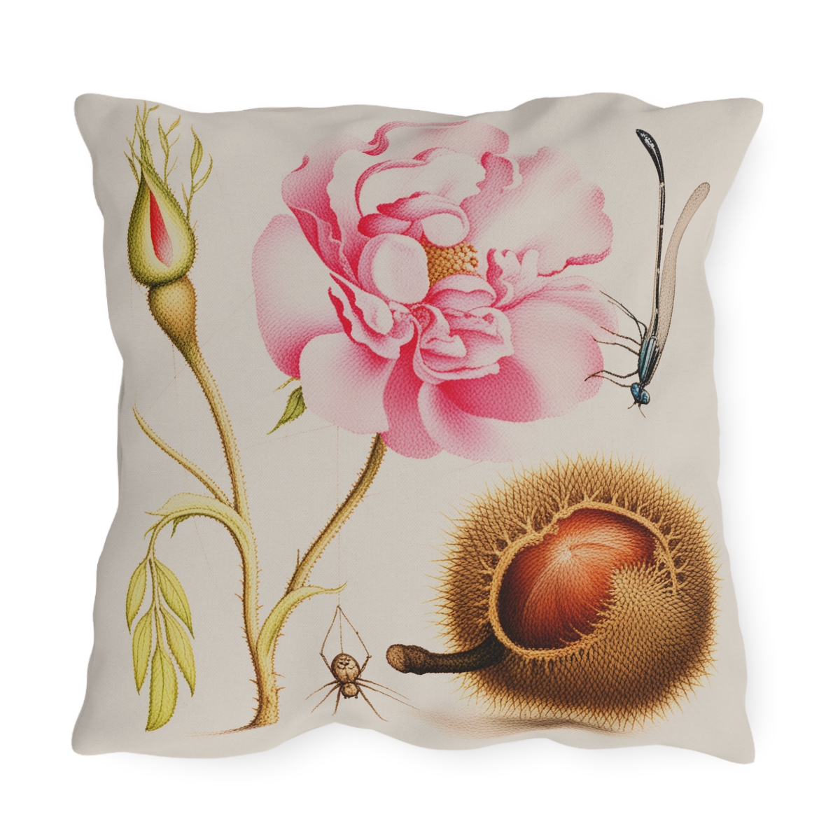 Georg Bocskay French Rose. Outdoor Pillow A4-3 - Image 2