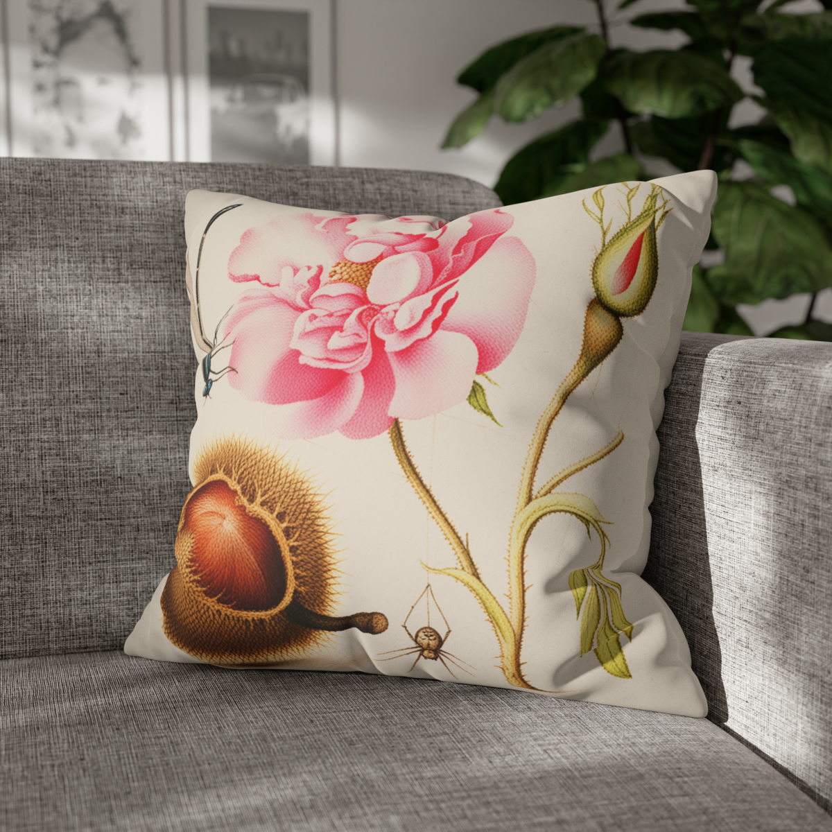 Georg Bocskay French Rose. Pillow Case A4-3 - Image 4