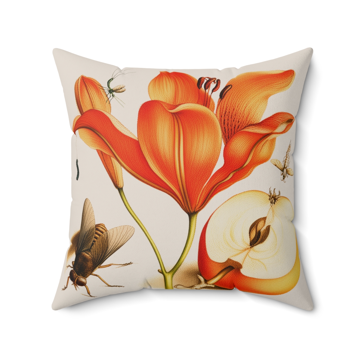 Georg Bocskay Orange Lily. Square Pillow A4-29 2 Georg Bocskay Orange Lily. Square Pillow A4-29 - Image 2