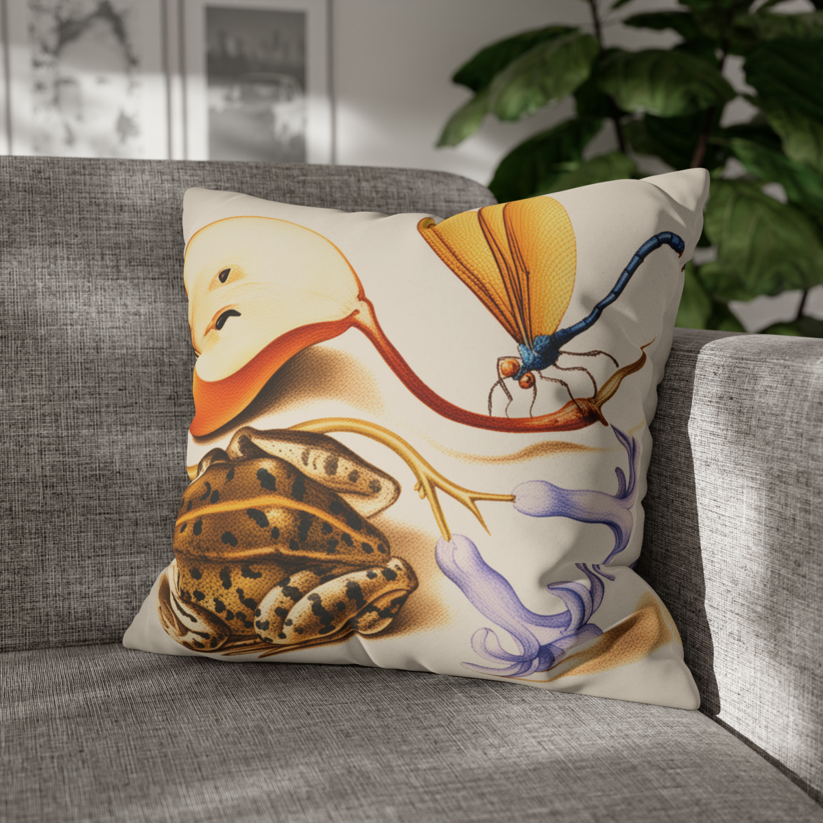 Georg Bocskay Common Pear & Moor Frog. Pillow Case A4-28 - Image 4