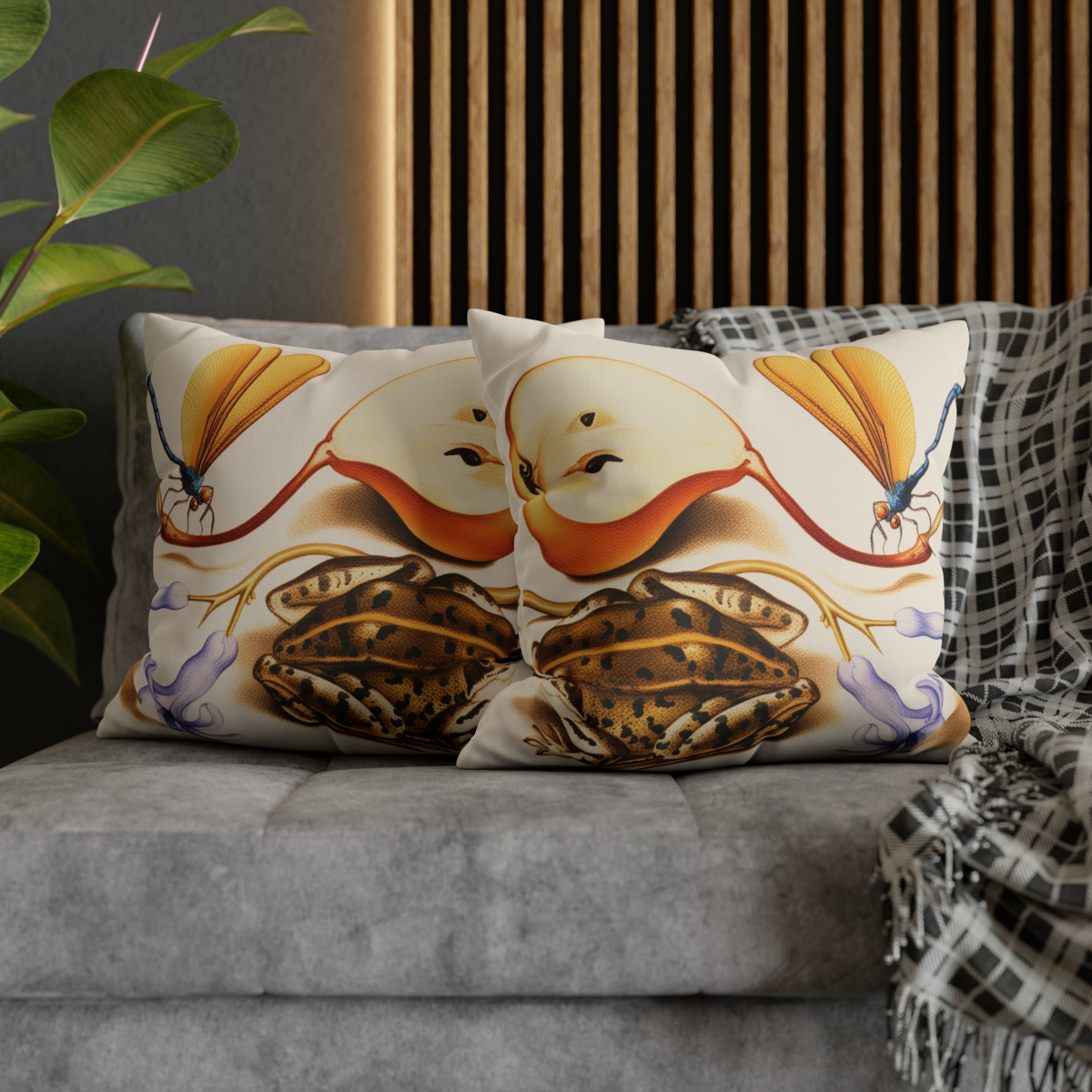 Georg Bocskay Common Pear & Moor Frog. Pillow Case A4-28 - Image 5