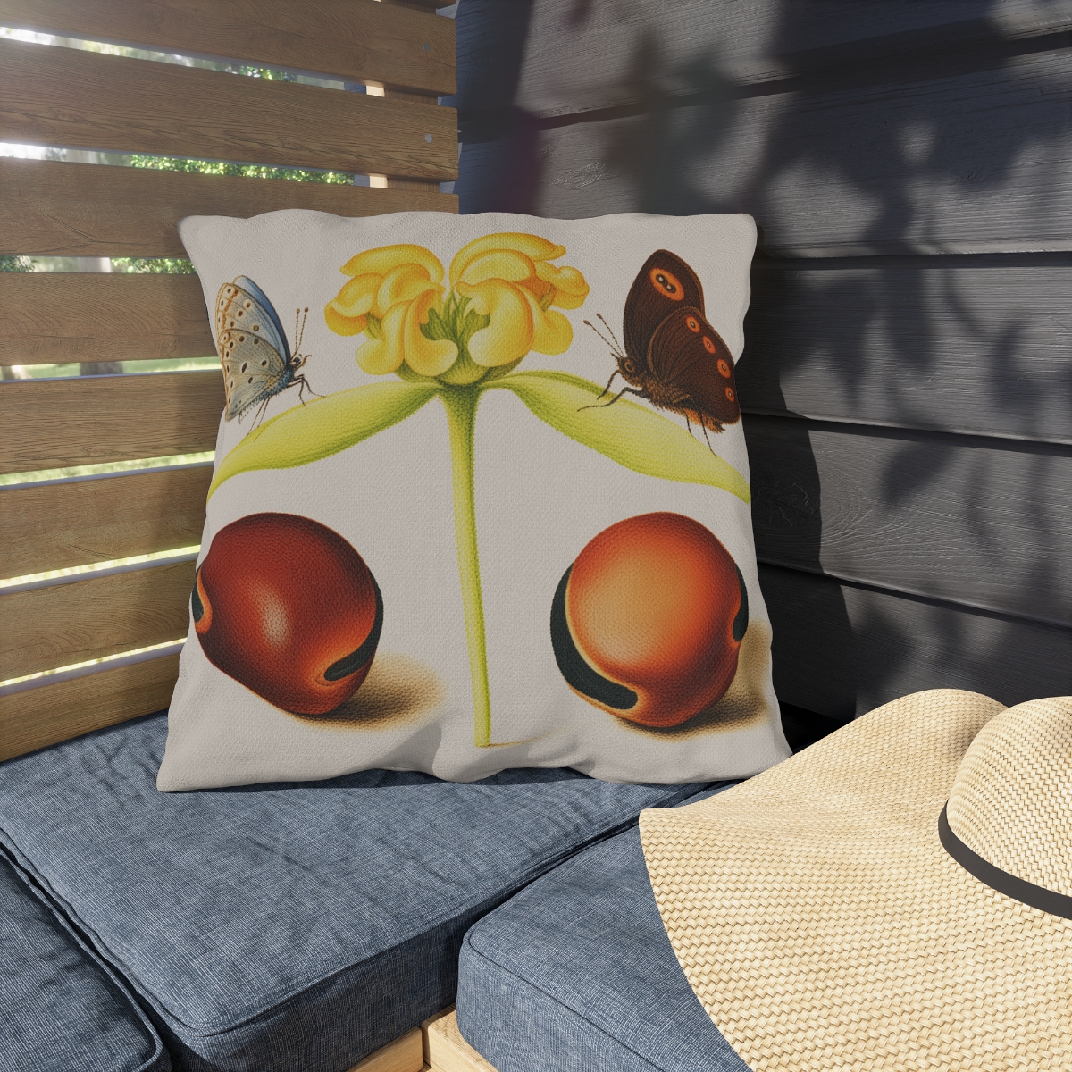 Georg Bocskay Jerusalem Sage & Beans. Outdoor Pillow A4-18 - Image 3