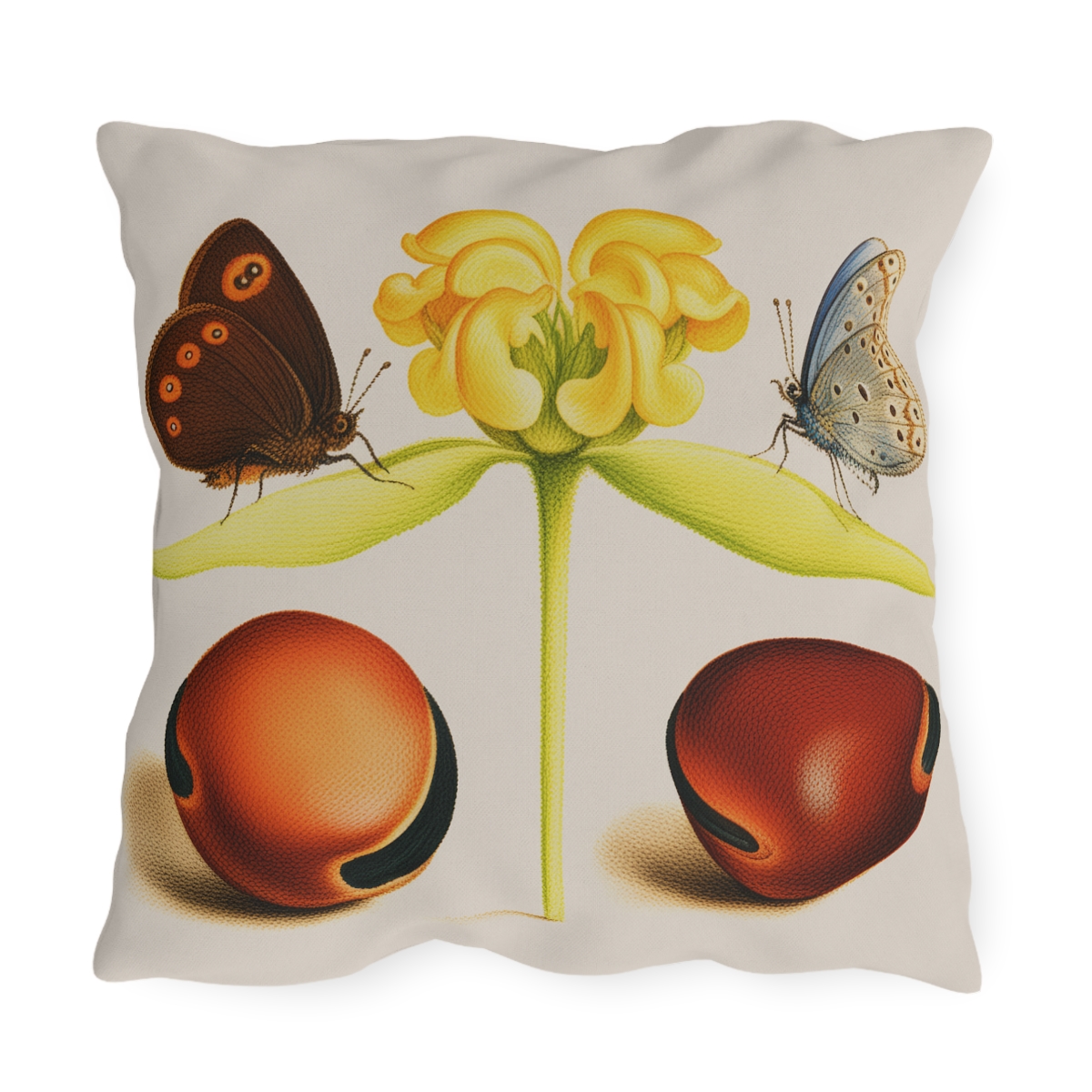 Georg Bocskay Jerusalem Sage & Beans. Outdoor Pillow A4-18 - Image 2