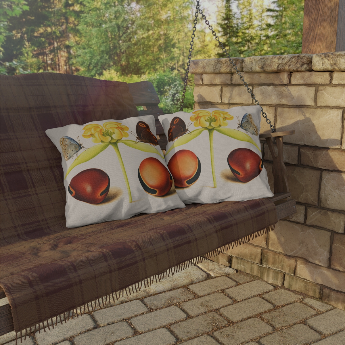 Georg Bocskay Jerusalem Sage & Beans. Outdoor Pillow A4-18 - Image 4