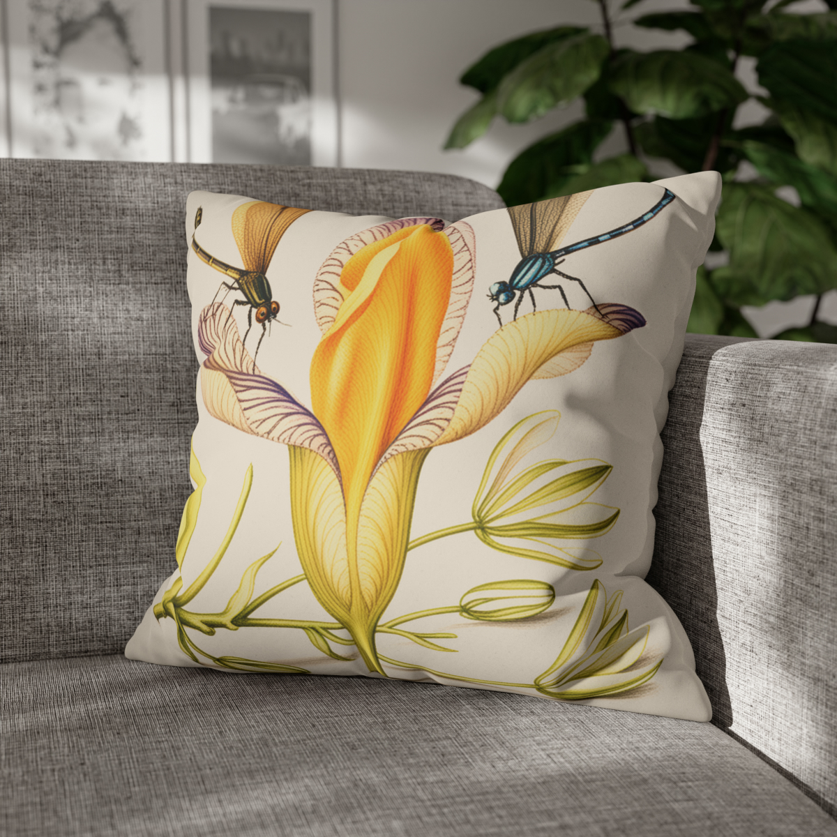 Georg Bocskay Spanish Iris. Pillow Case A4-26 - Image 4