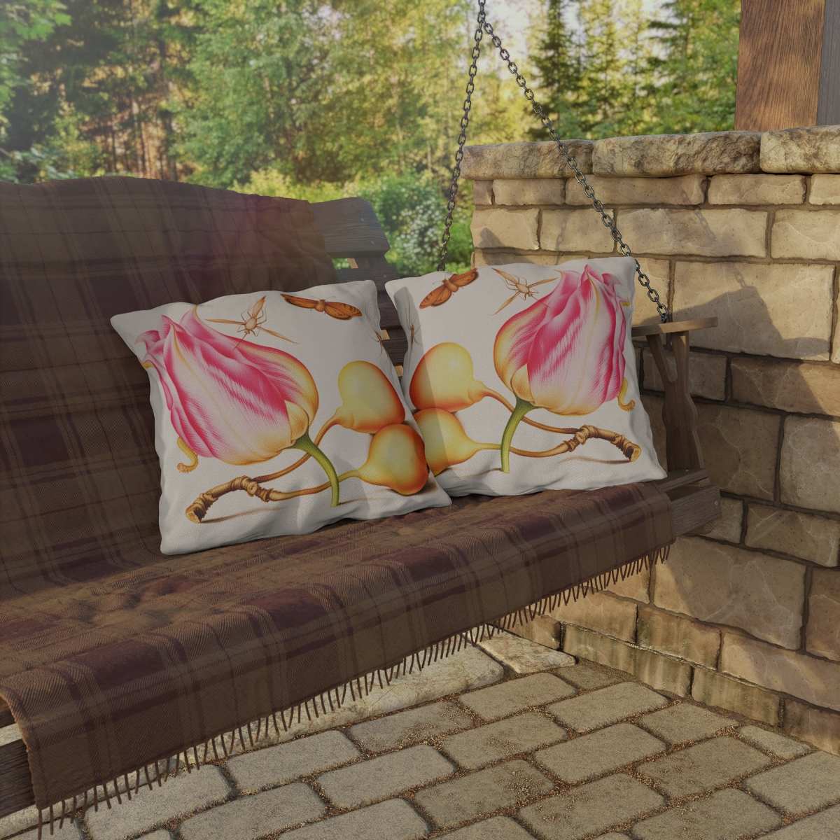 Georg Bocskay Tulip. Outdoor Pillow  A4-4 - Image 4