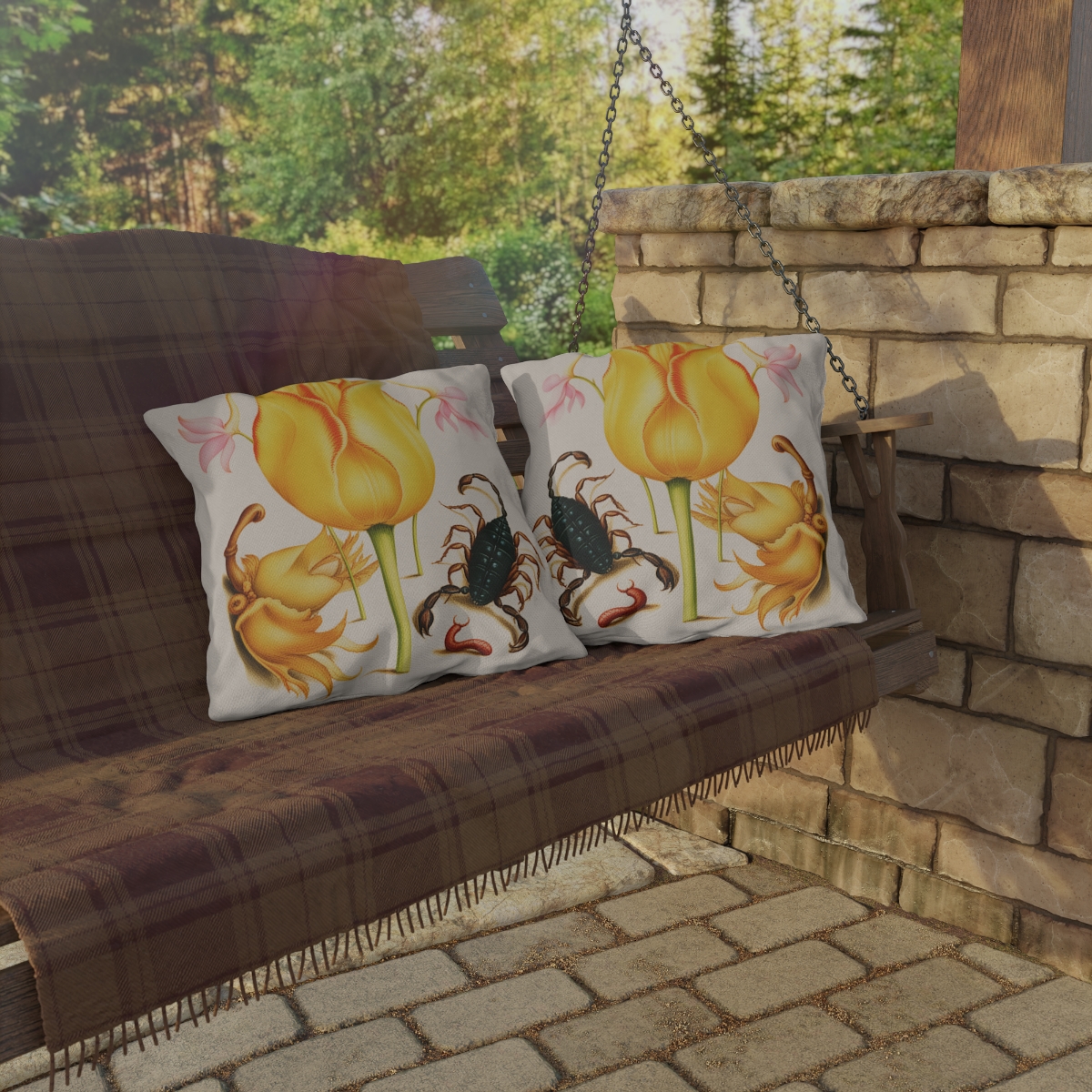 Georg Bocskay Tulips Outdoor Pillow A4-17 - Image 4