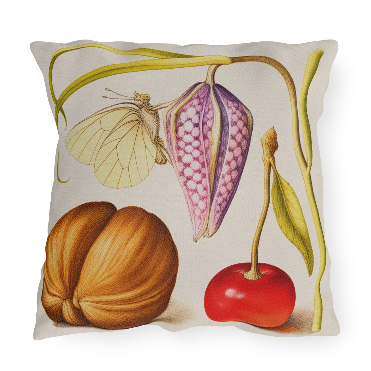 Georg Bocskay English Walnut & Sweet Cherry. Outdoor Pillow A4-11 - Image 2