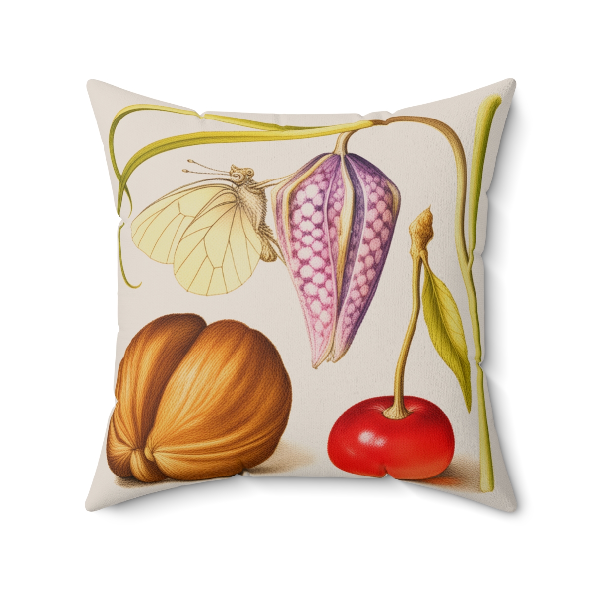 Georg Bocskay English Walnut & Sweet Cherry. Square Pillow A4-11 1 Georg Bocskay English Walnut & Sweet Cherry. Square Pillow A4-11
