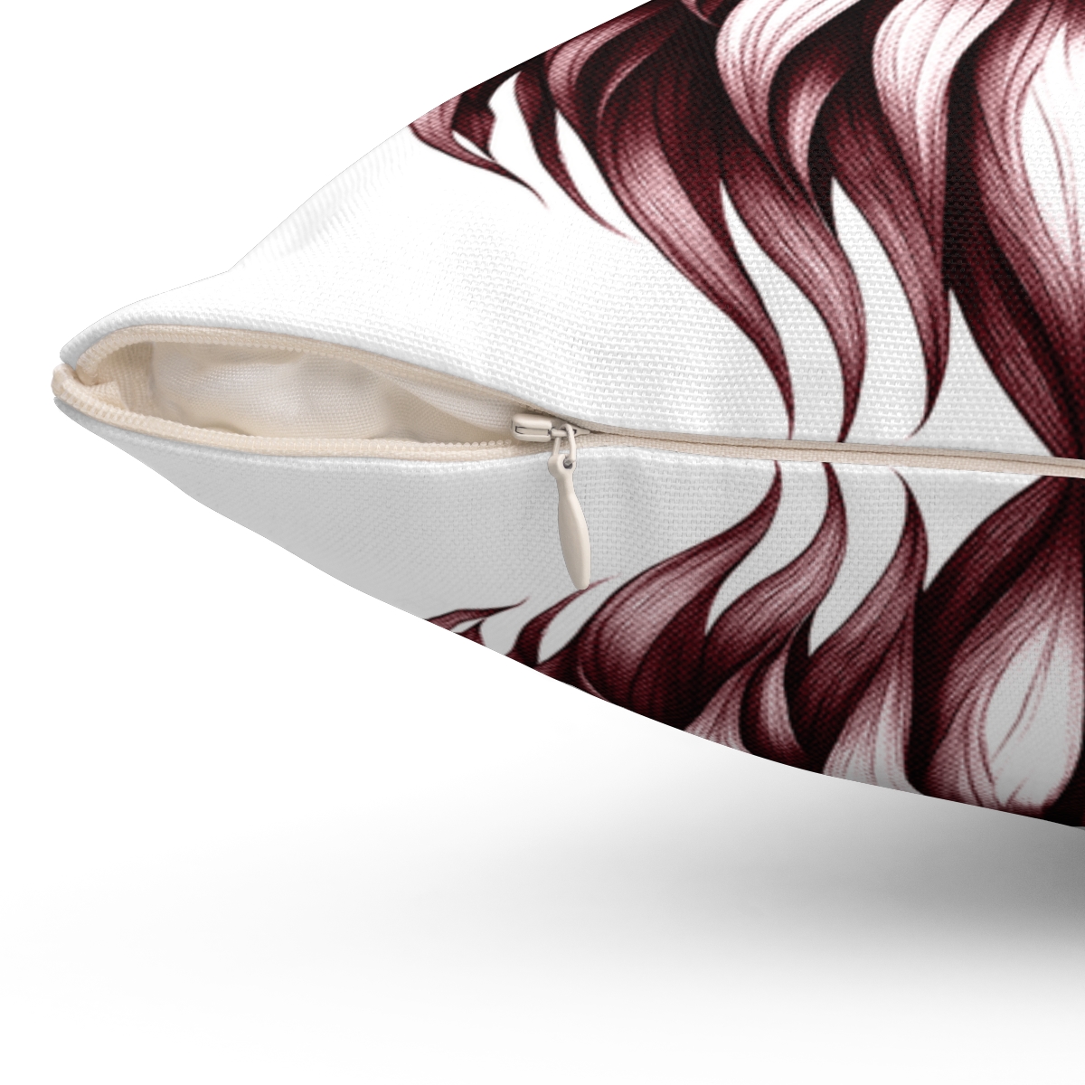 Lion Head Monochrome Square Pillow, 74035-1c - Image 3