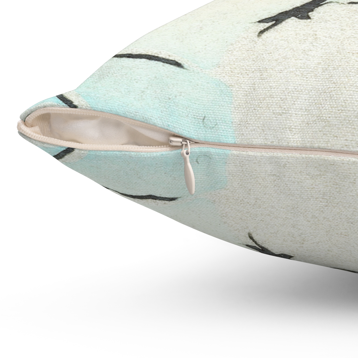 Ohara Koson Crow On Snowy Stump. Square Pillow J12-76 - Image 3