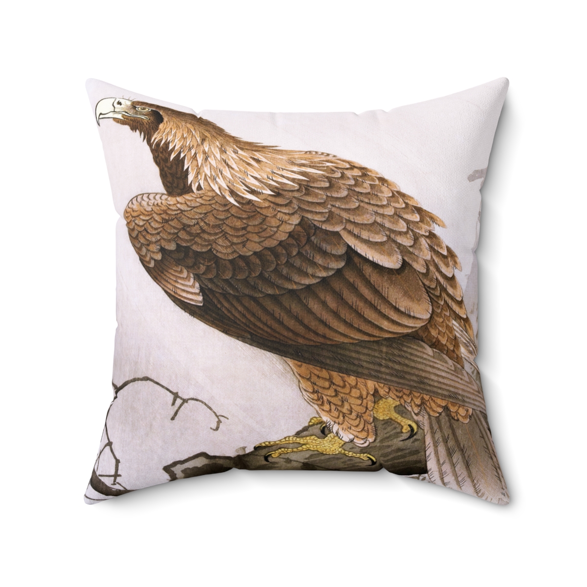 Ohara Koson Golden Eagle. Square Pillow J12-81 - Image 2