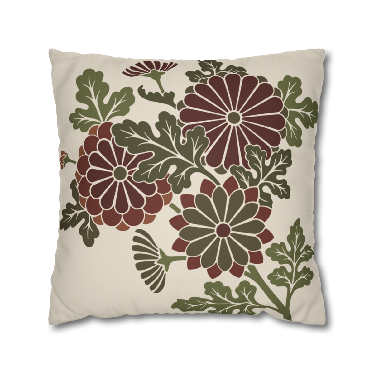 Retro Floral Pattern 4,  Pillow Case 74150-4a - Image 2