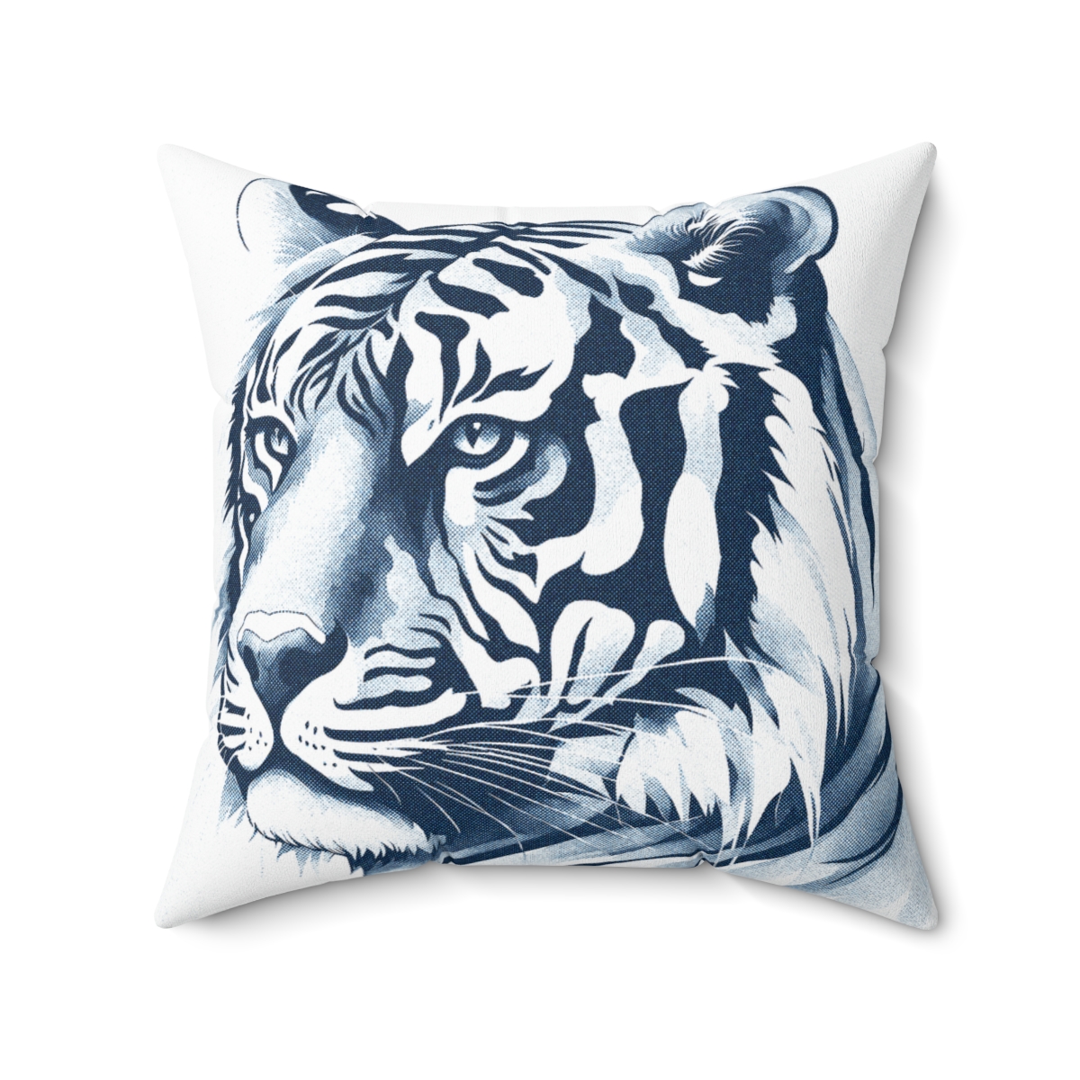 Tiger In Monochrome, Square Pillow, 74035-3 - Image 3