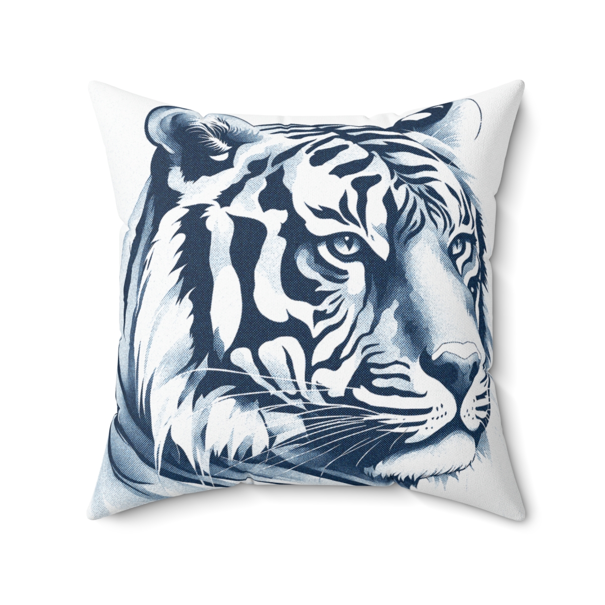 Tiger In Monochrome, Square Pillow, 74035-3