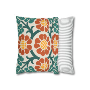 Blossoms & Leaves Pattern in Multicolor - Pillow Case