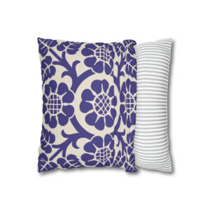 Blossoms & Leaves Pattern in Purple - Pillow Case