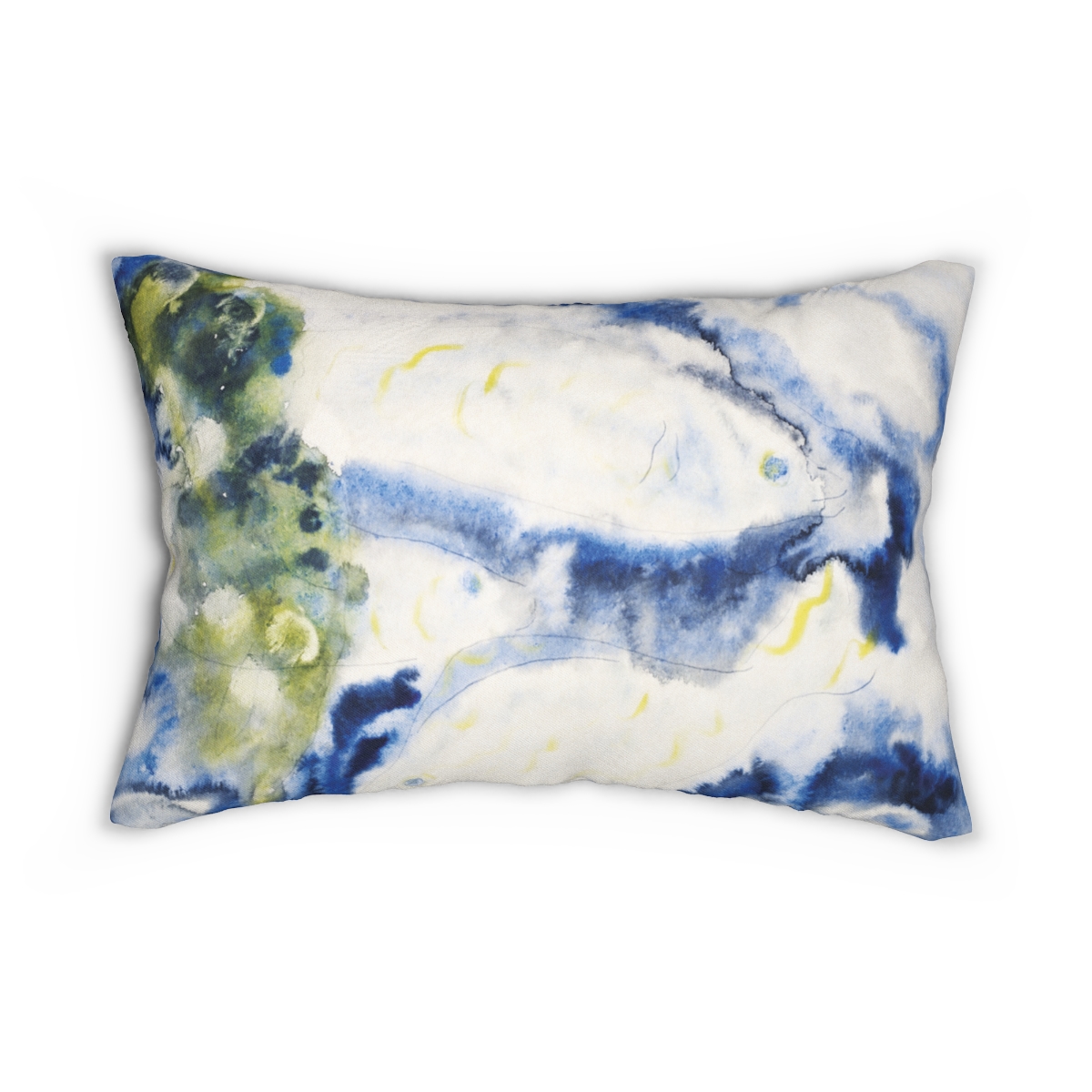 Blue Fish Lumbar Pillow  S3-3 - Image 2