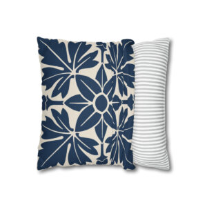 Floral Pattern In Blue.  Pillow Case  74156-1c