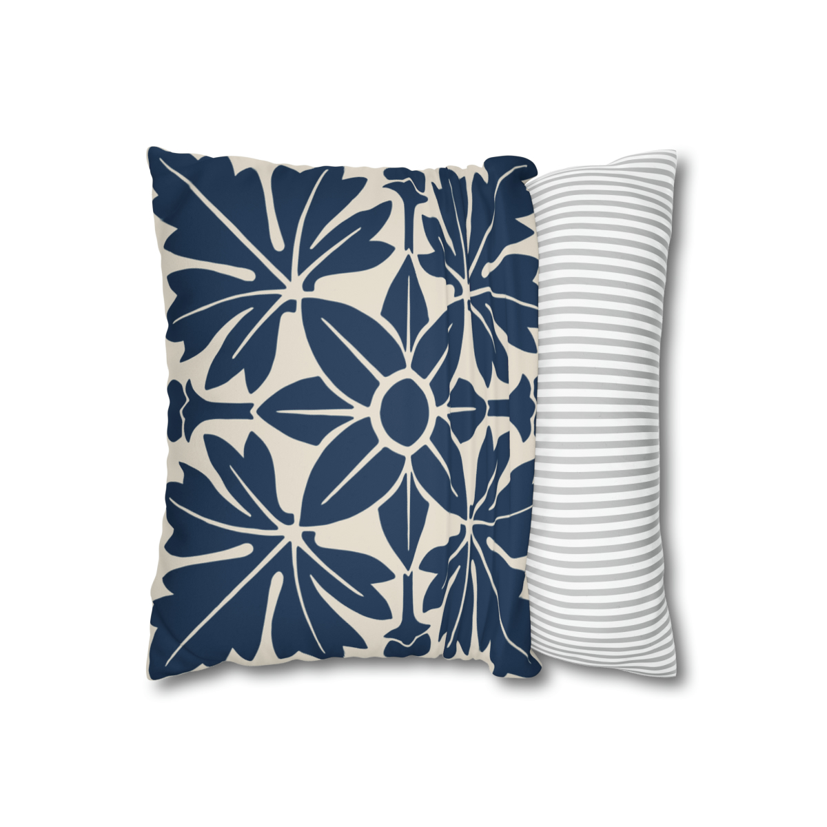 Floral Pattern In Blue.  Pillow Case  74156-1c
