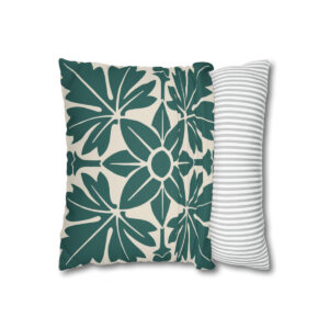 Floral Pattern In Green - Pillow Case