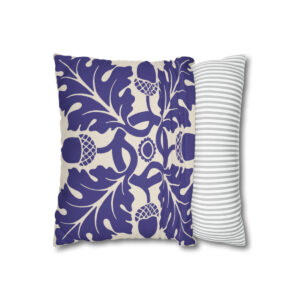 Flower & Foliage Pattern In Purple - Pillow Case
