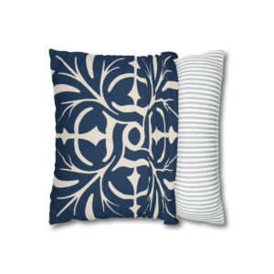 Leafy Pattern In Blue. Pillow Case  74156-3c