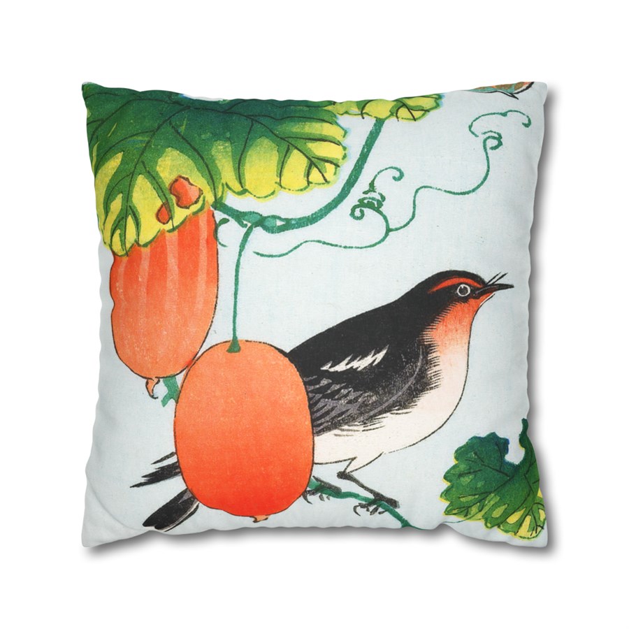 Ohara Koson Bird & Fruits - Pillow Case - Image 2
