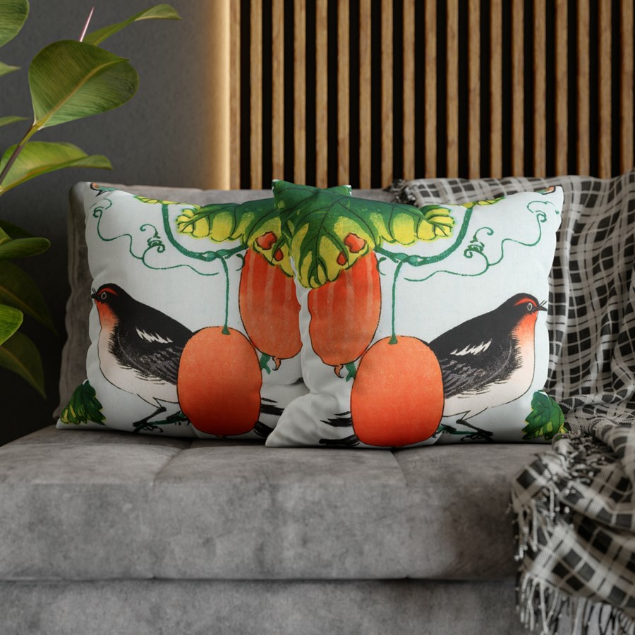 Ohara Koson Bird & Fruits - Pillow Case - Image 5