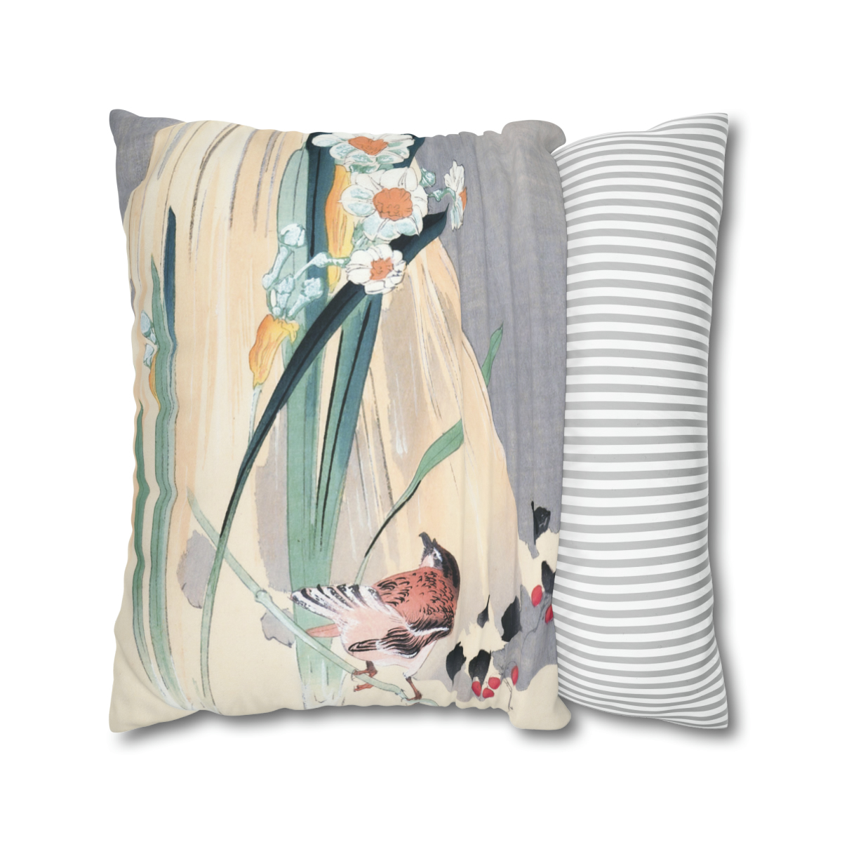 Ohara Koson Bird & Hay Bundle - Pillow Case