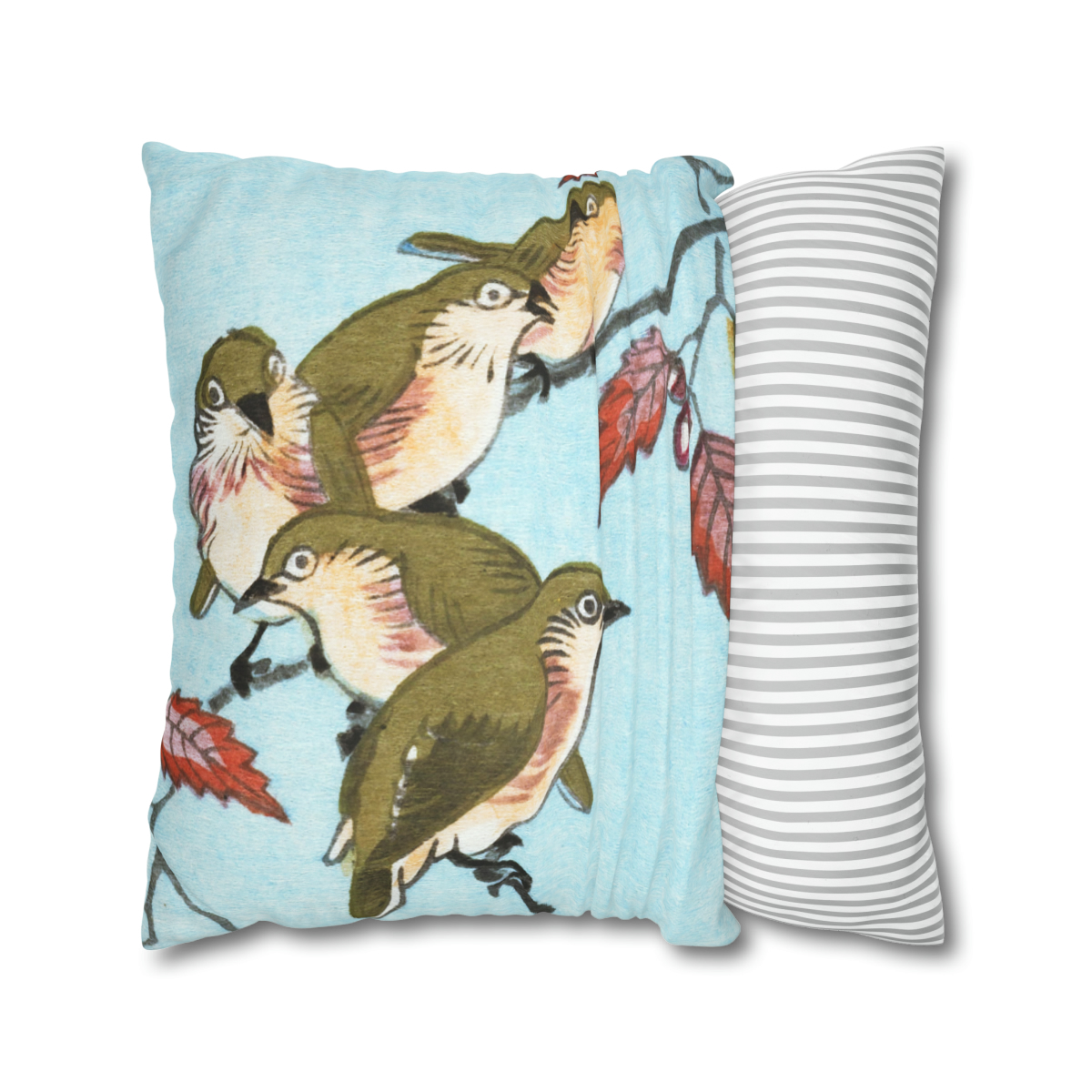 Ohara Koson Birds On Branch - Pillow Case