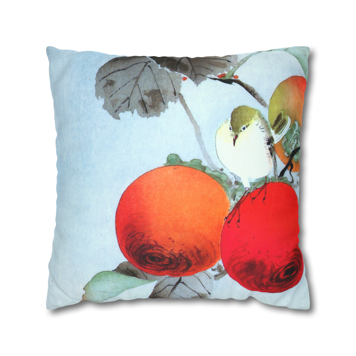 Ohara Koson Birds & Persimmons - Pillow Case - Image 2