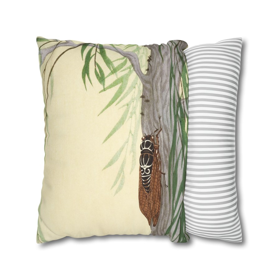 Ohara Koson Cicada On Tree - Pillow Case