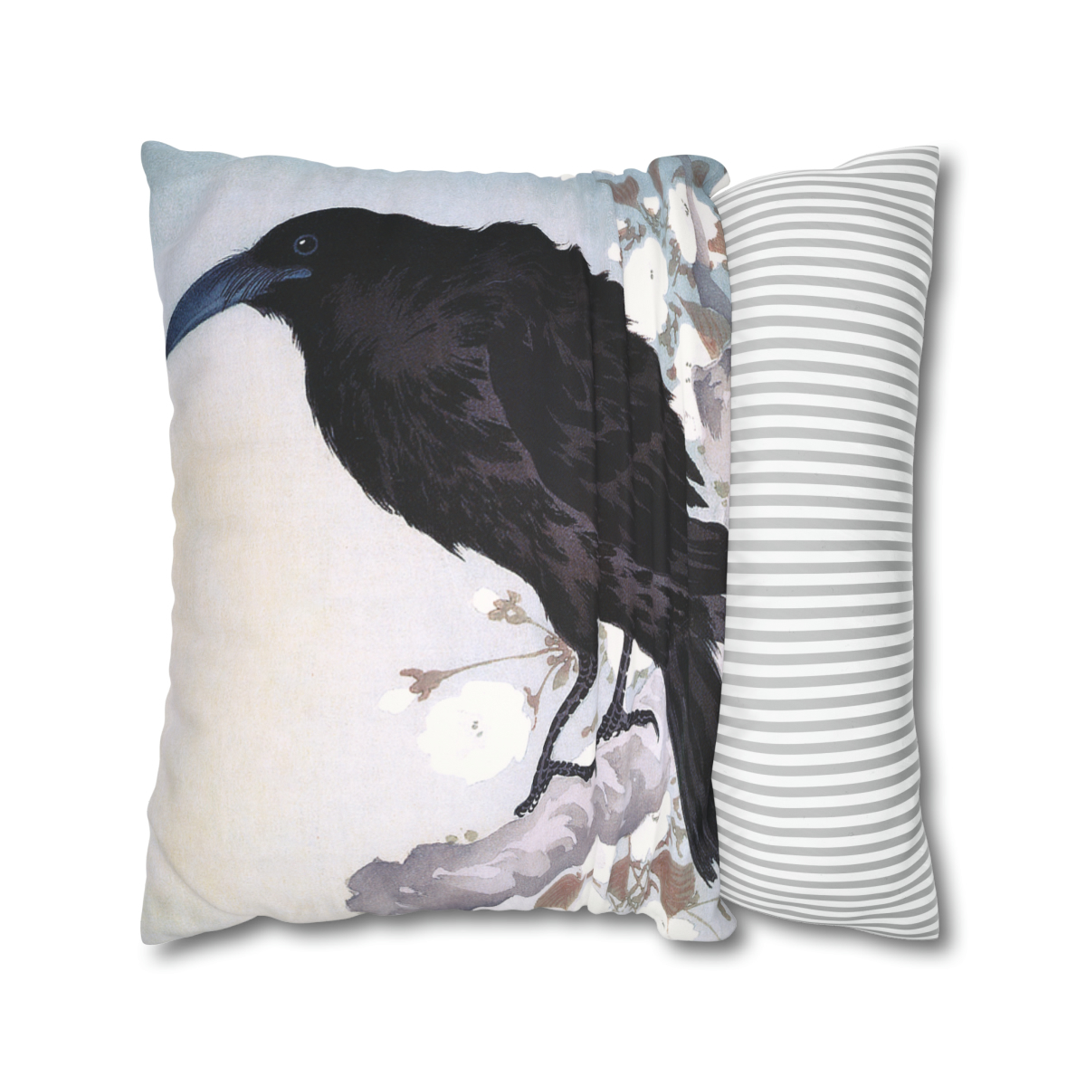 Ohara Koson Crow & Full Moon - Pillow Case