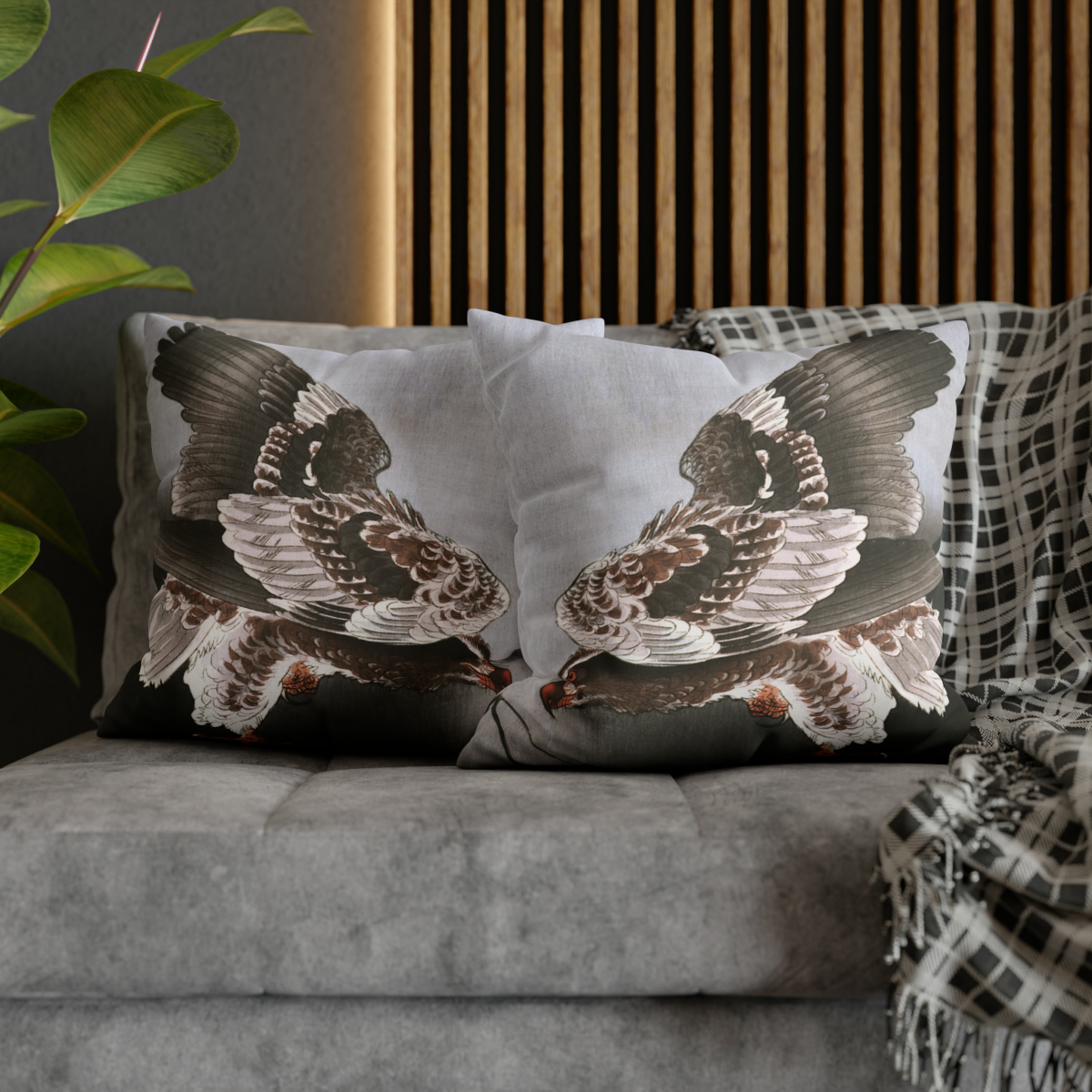 Ohara Koson Eagle Preying - Pillow Case - Image 5