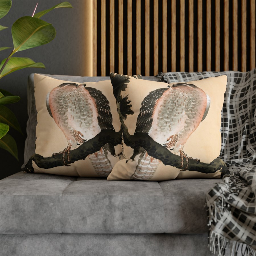 Ohara Koson Falcon On Branch - Pillow Case - Image 5