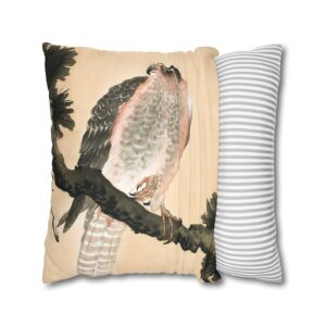 Ohara Koson Falcon On Branch - Pillow Case