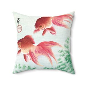 Ohara Koson, Gold Fish. Square Pillow, J10-17