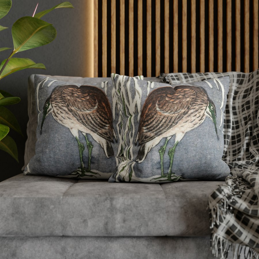 Ohara Koson Heron On Snowy Tree - Pillow Case - Image 5