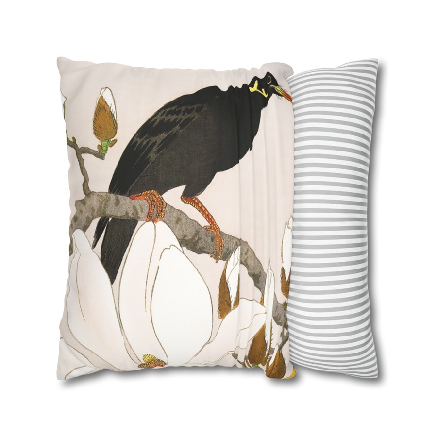 Ohara Koson Myna & Magnolia - Pillow Case
