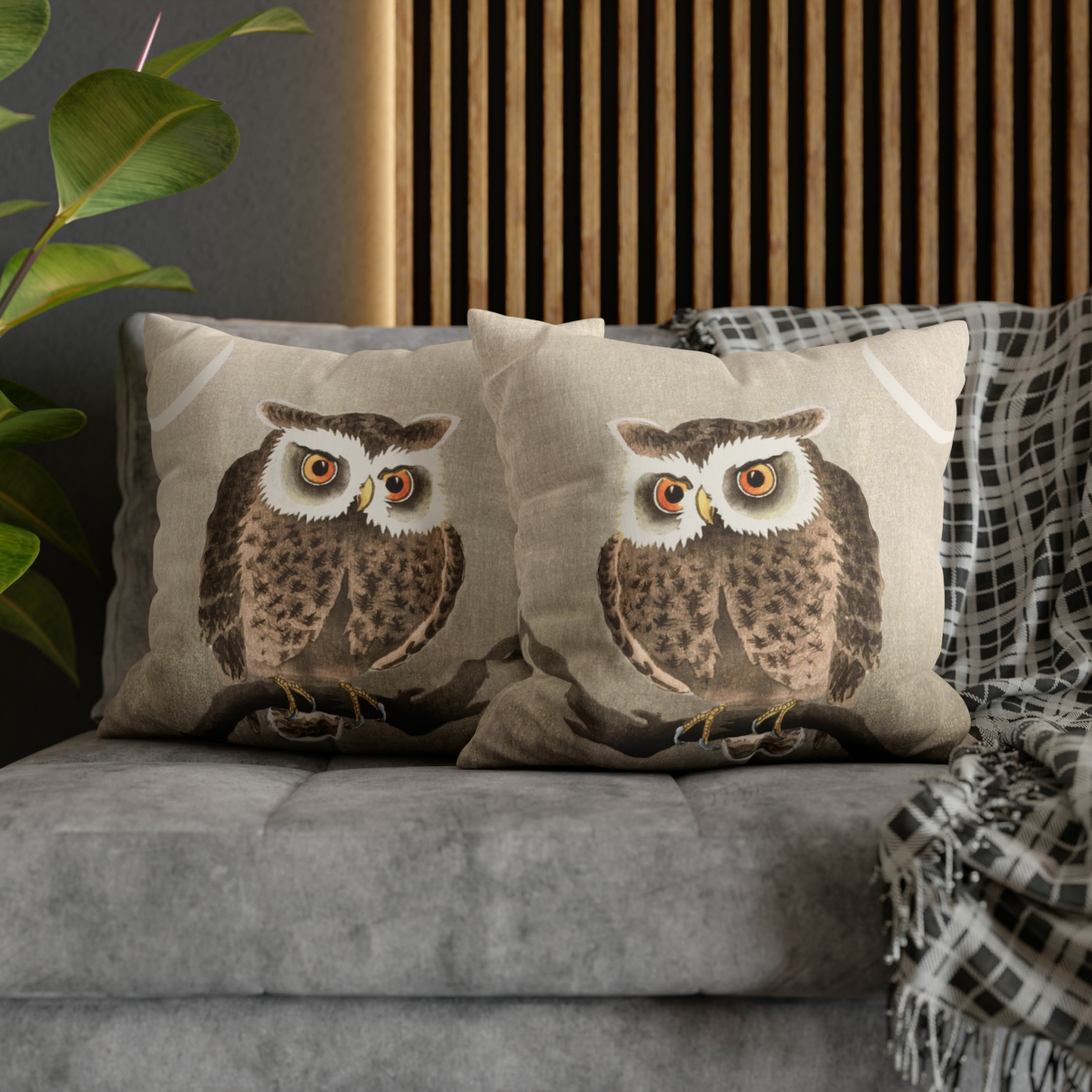 Ohara Koson Night Owl On Branch - Pillow Case - Image 5