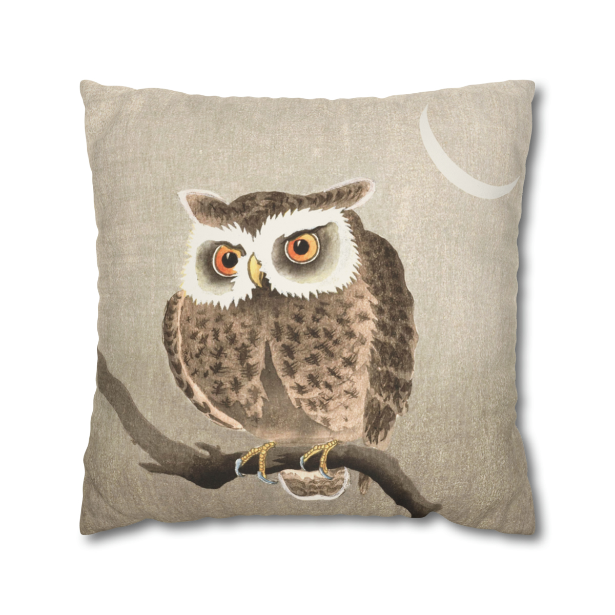 Ohara Koson Night Owl On Branch - Pillow Case - Image 2