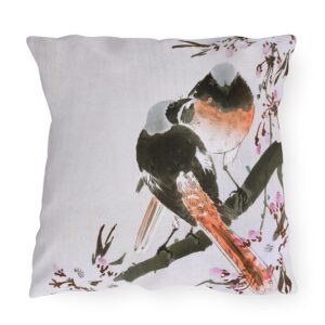 Ohara Koson Sable Red Tails. Outdoor Pillow J12-16