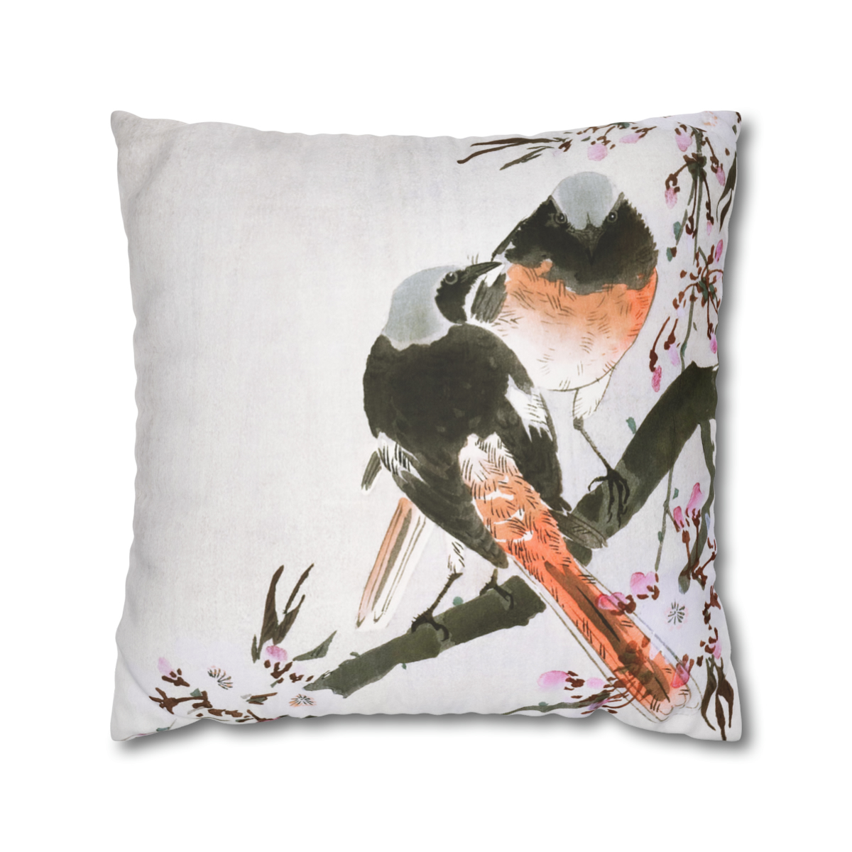 Ohara Koson Sable Red Tails - Pillow Case - Image 2
