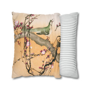 Ohara Koson Songbird On Blossom Branch - Pillow Case