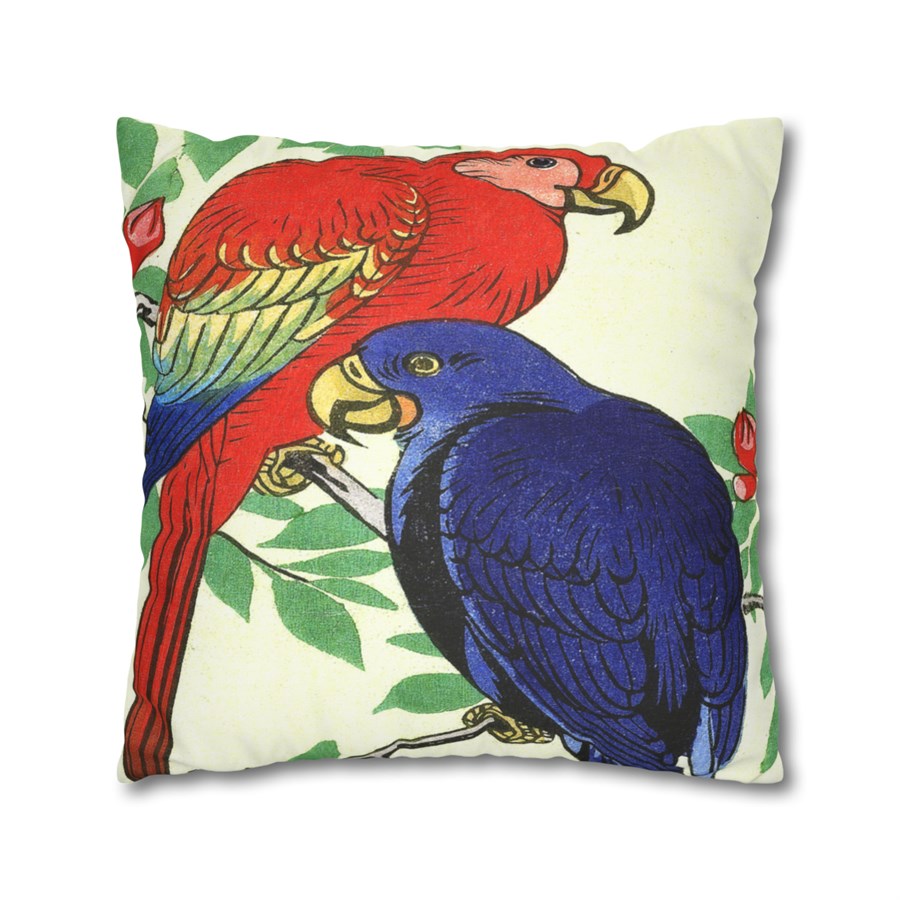 Ohara Koson Two Parrots - Pillow Case - Image 2