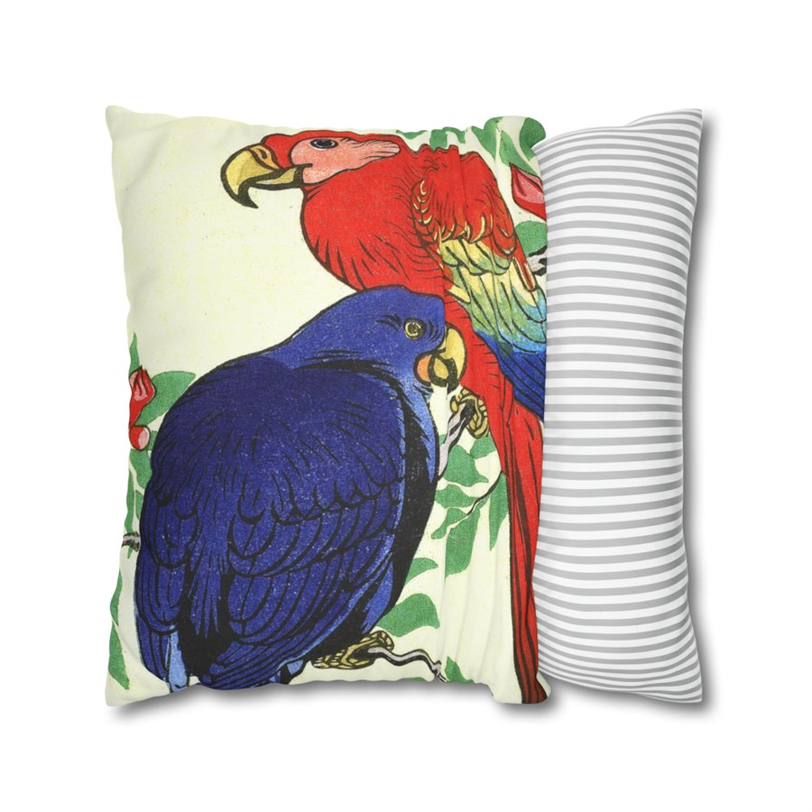 Ohara Koson Two Parrots - Pillow Case