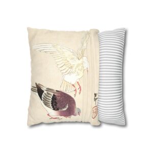 Ohara Koson Two Pigeons - Pillow Case