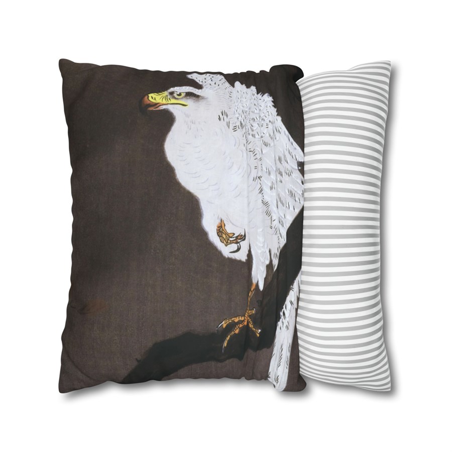 Ohara Koson White Eagle On Branch - Pillow Case